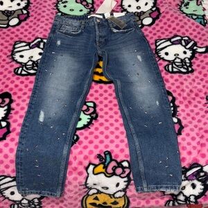 Zara Classic Blue Star Denim Jeans